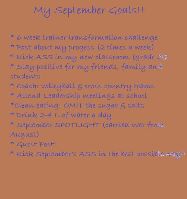 september goals